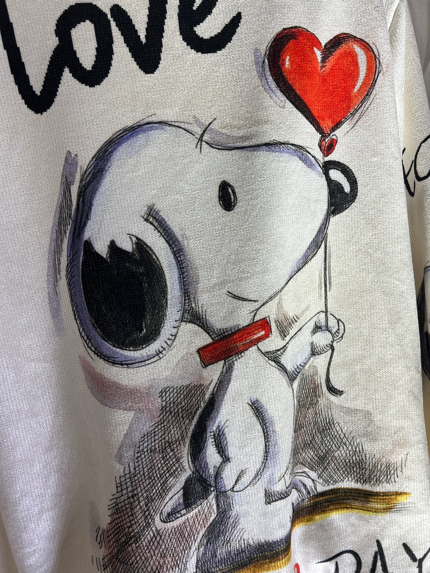 Giacca Snoopy, bianca
